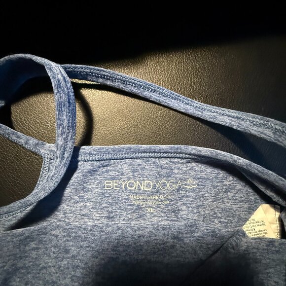 Beyond Yoga Spacedye Slim Racerback Cropped Tank Serene/Hazy Blue - XL - Picture 5 of 5